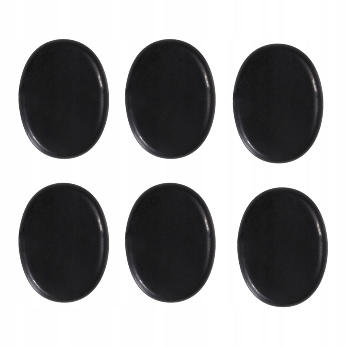 6Pcs Massage Stone Large Round Hot Stone Spa Massage Stone Set 4 x 3cm Medical device no