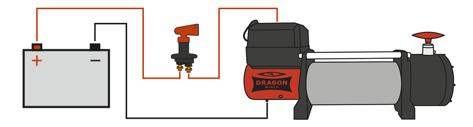 6T Winch winch DRAGON 12V electric car rope tow truck Manufacturer code DWM13000HD 12V