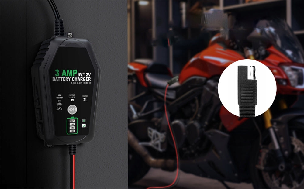 6V 12V SMART 3A BATTERY CHARGER FOR CAR AND MOTORCYCLE Brand no brand