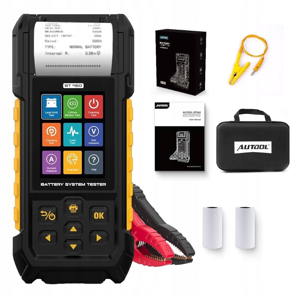6V 12v 24v 48V 60V 72V BATTERY TESTER with LITHIUM PRINTER