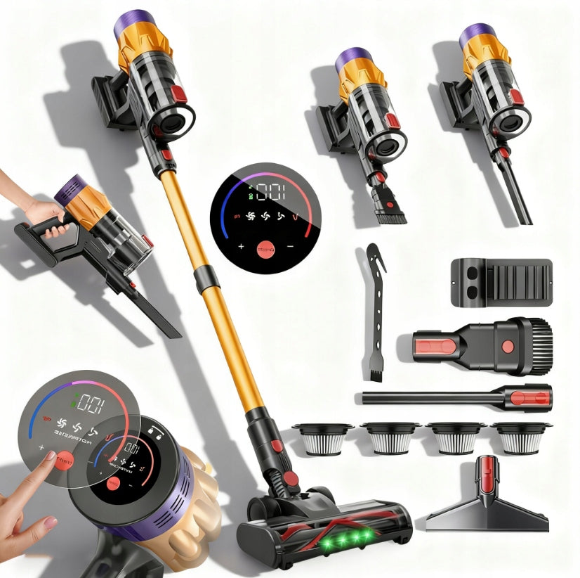 6W1 350W 35KPA LED HEPA UPRIGHT CORDLESS VACUUM CLEANER