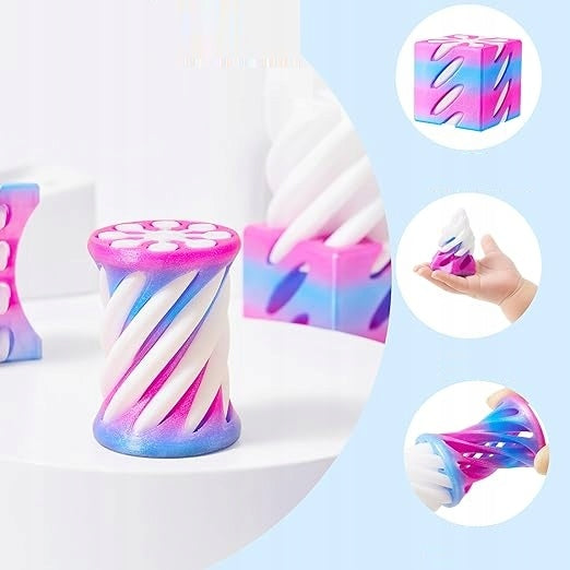 6X CHILDREN'S TOY SPIRAL ANTI-STRESS SENSORY 3D PASTEL GIFT Brand no brand