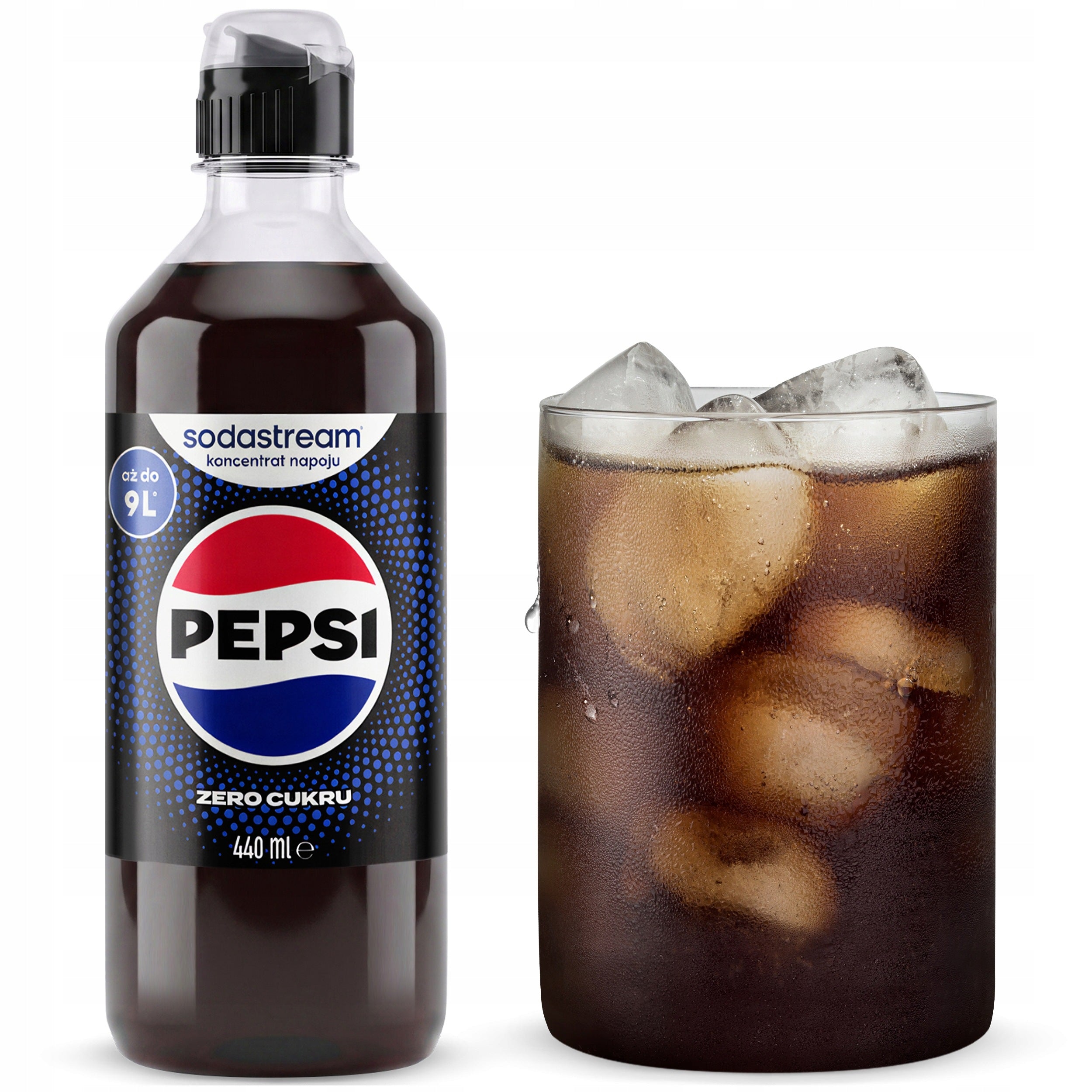 6X SYRUP SODASTREAM PEPSI MAX WITHOUT SUGAR 440 ML CONCENTRATES FOR SATURATOR Manufacturer code Pepsi max bez cukru 6-pack