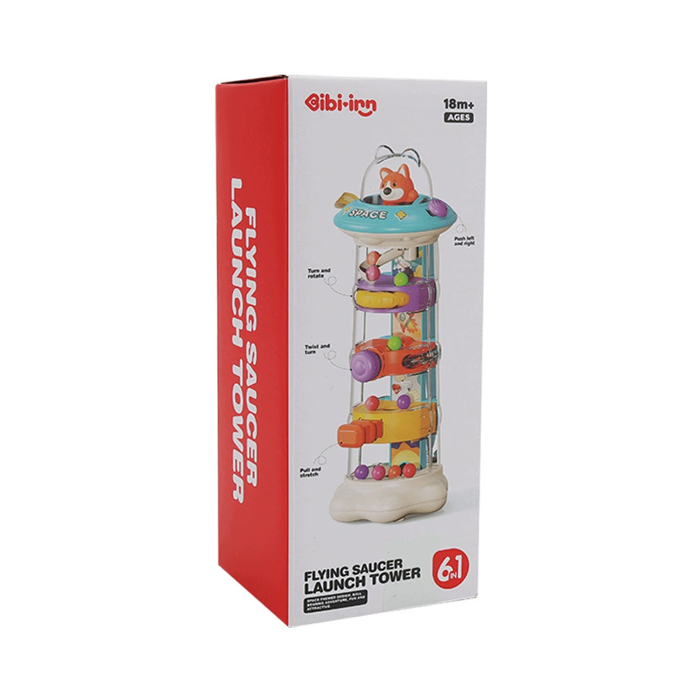 6in1 Activity Tower with UFO Balls Montessori Educational Toy for Kids Packaging status original