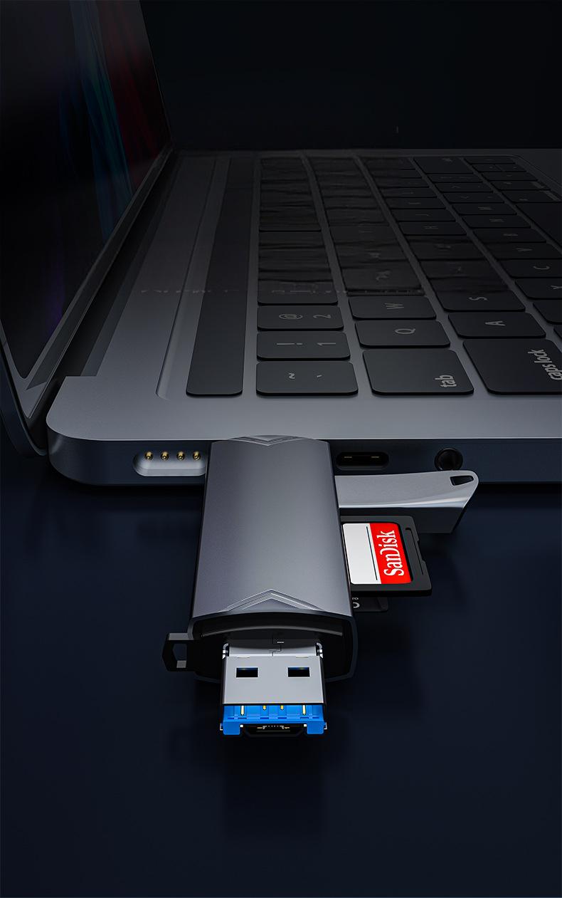6in1 CARD READER USB USB-C SD MicroSD ADAPTER Manufacturer code 4896032584849