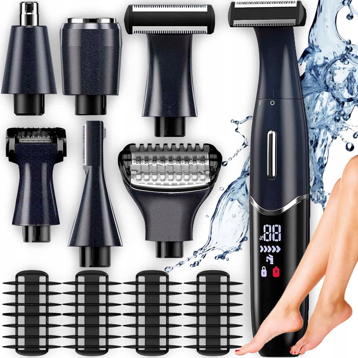 6in1 FACE LEG BODY EPILATOR BIKINI TRIMMER EYEBROW NOSE SHAVER WOMEN'S