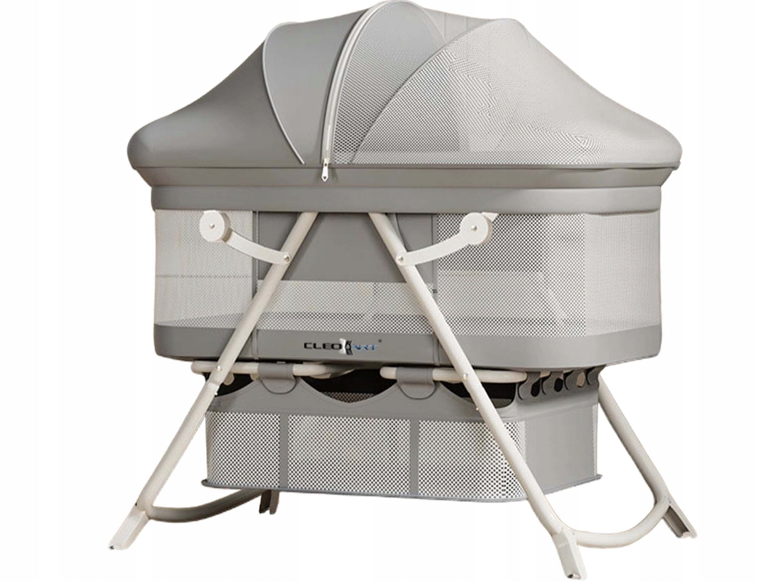 6in1 One-Clic HQ Cot Portable Folding Mosquito Net Cradle Canopy Grey
