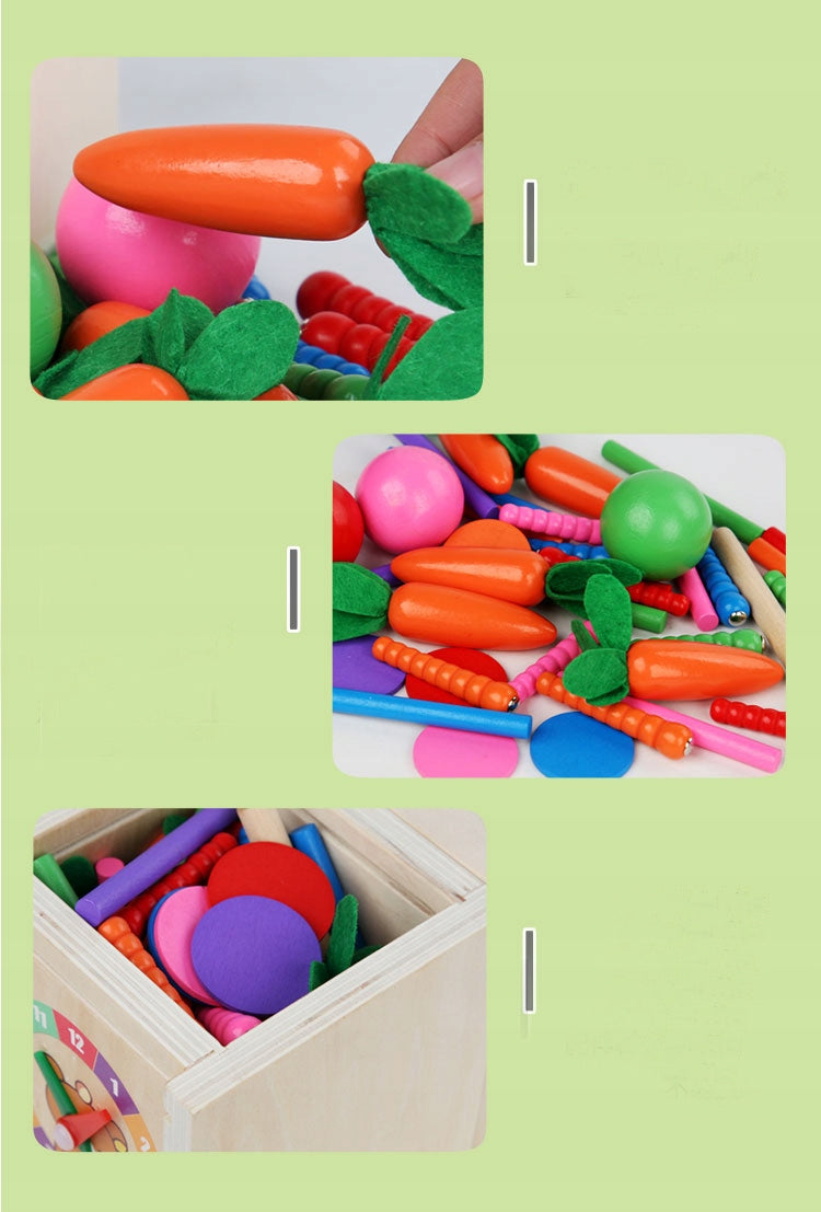 6in1 Wooden Educational Cube Brand no brand