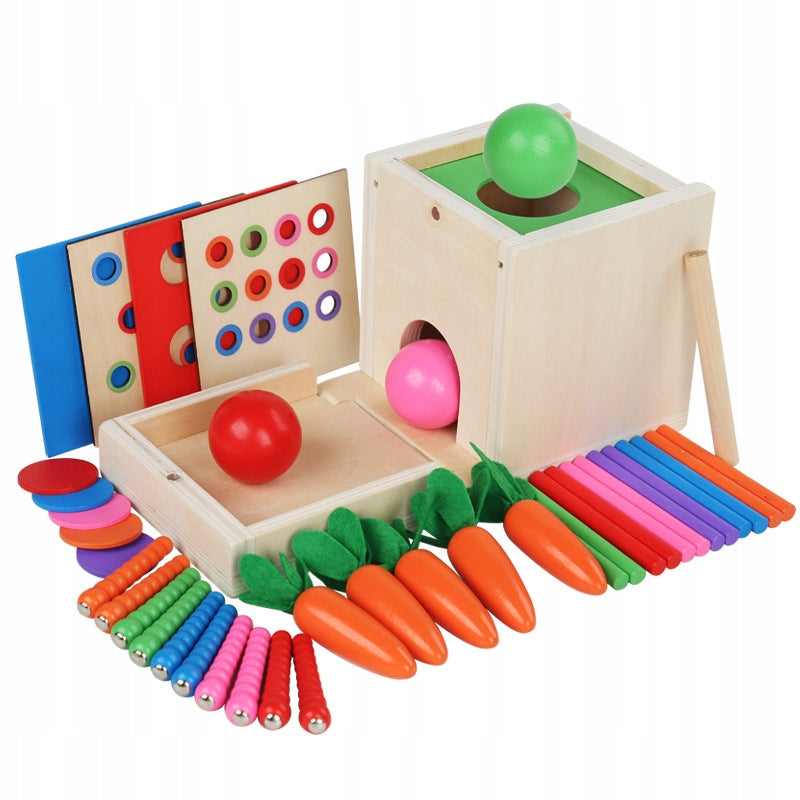 6in1 Wooden Educational Cube