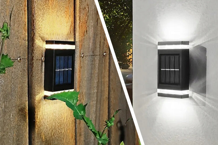 6x LED SOLAR LAMP FOR GARDEN Gazebo WALL LED GARDEN WALL LAMP UP-BOTTOM Manufacturer code DecKinSol006[6]