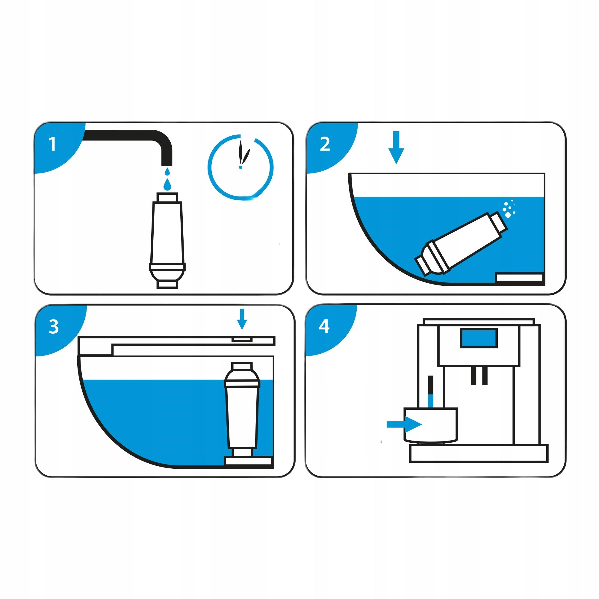 6x water filter for KRUPS machine replacement KRUPS CLARIS F088 filter Number of pieces per package 6 pcs