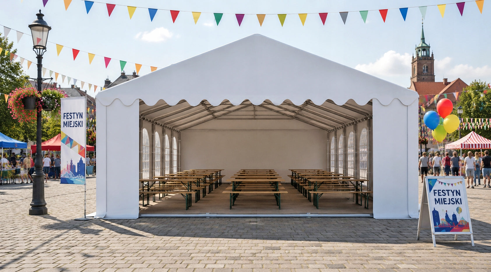 6x12m Feast Tent Garden Tent Premium Pavilion 6 x 12m Event Color white
