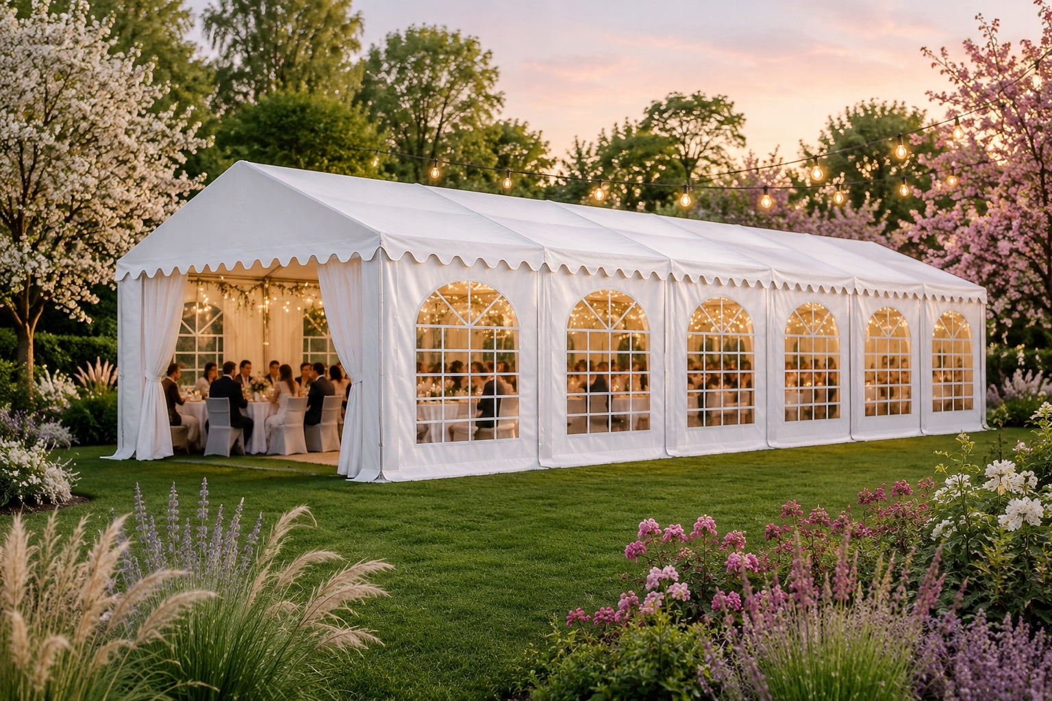 6x12m Feast Tent Garden Tent Premium Pavilion 6 x 12m Event Type tent