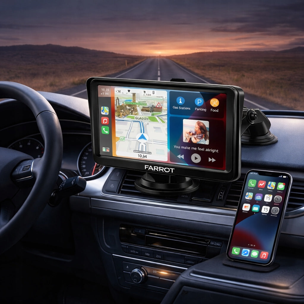 7" CarPlay Android Auto X5300 Car Monitor BT WiFi Reversing Camera Manufacturer code FARROT-X5300