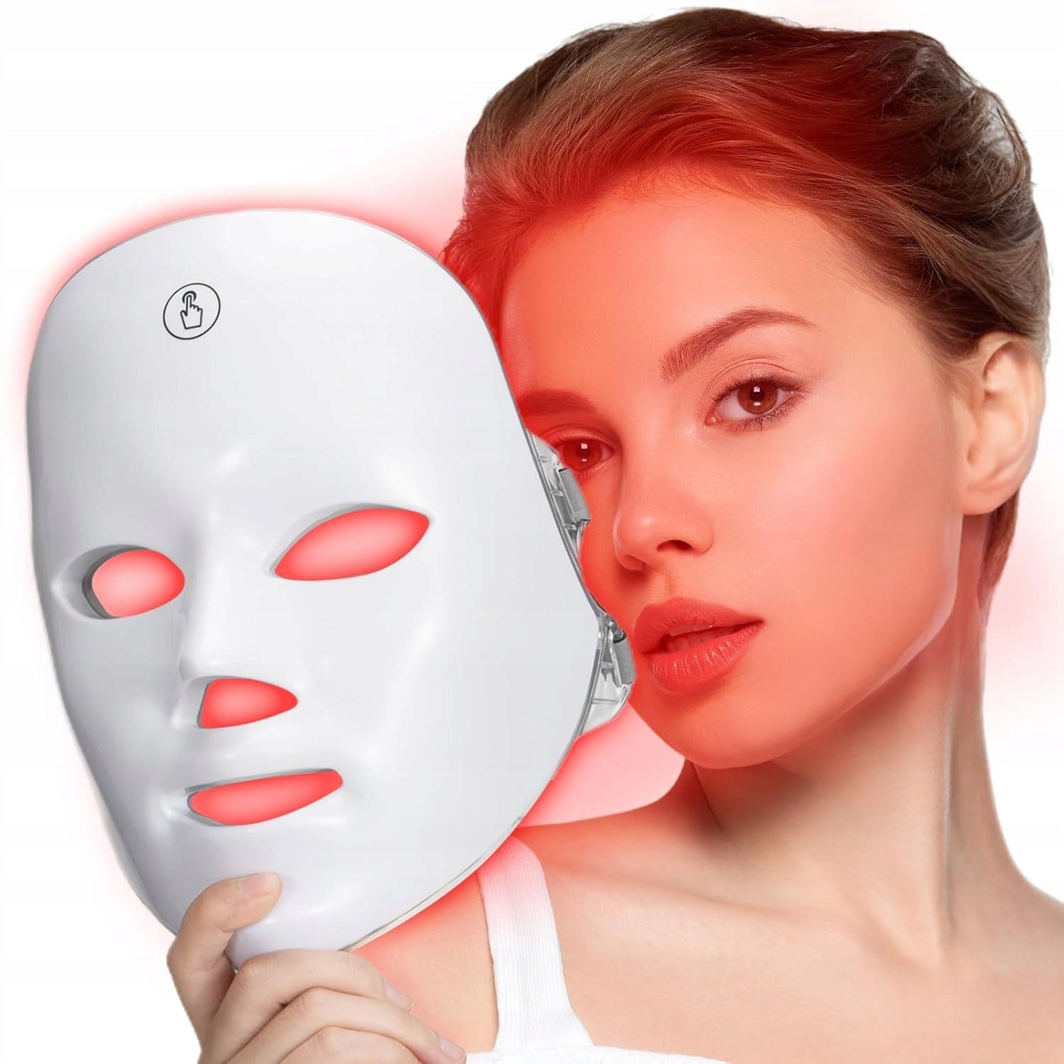 7-Color LED Facial Mask, Photon Therapy, Wireless Packaging status original