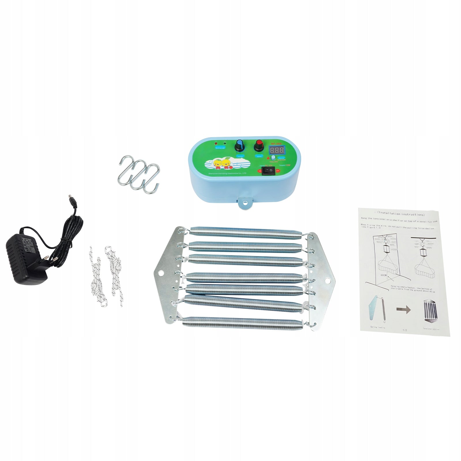 7-spring Baby Swing Controller, 12W Metal Electric Cradle Control, 100-240V Manufacturer code 1