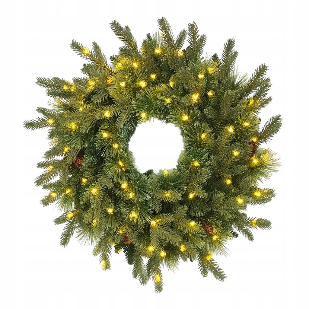70 CM CHRISTMAS DECORATIVE WREATH WITH PREMIUM DOOR CONES Manufacturer code TPX21-016-WR-70-PCS