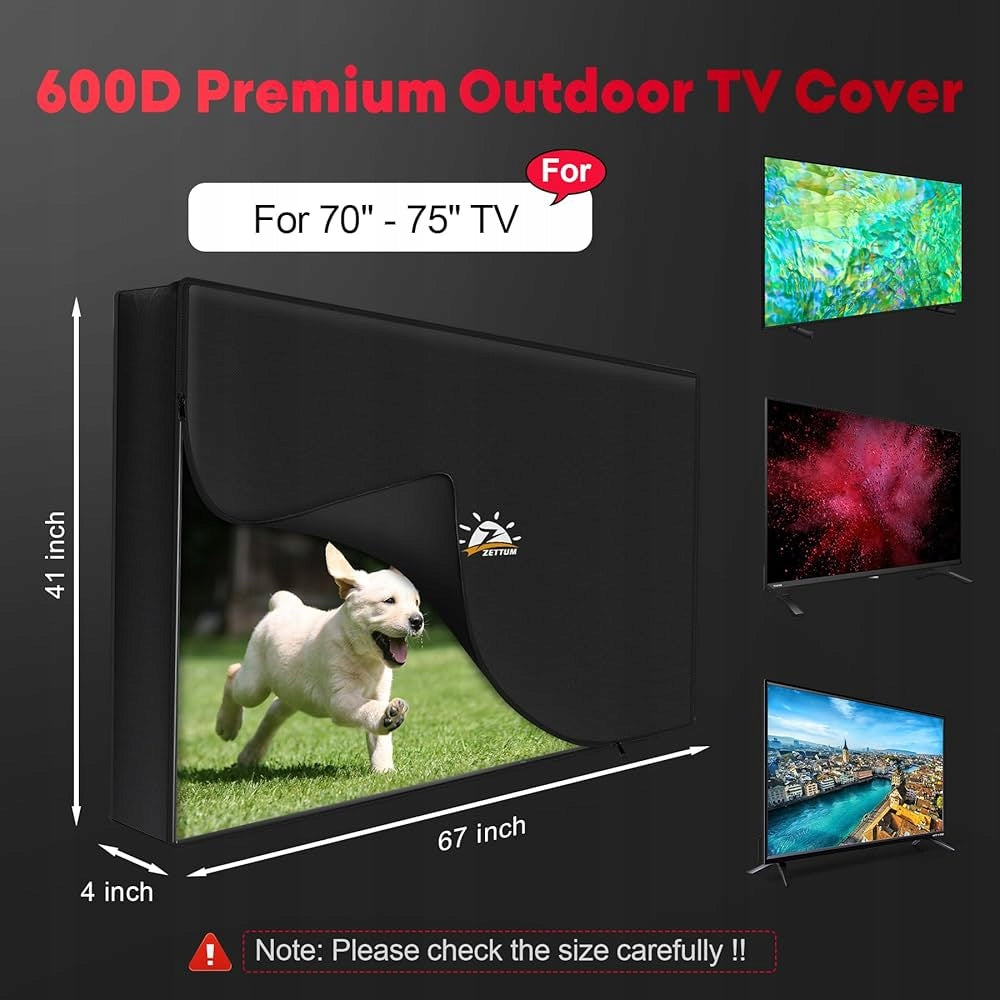 70" TV COVER- 75" DUSTPROOF TV COVER WATERPROOF Manufacturer code OSŁONA DO TELEWIZORA 70"- 75"