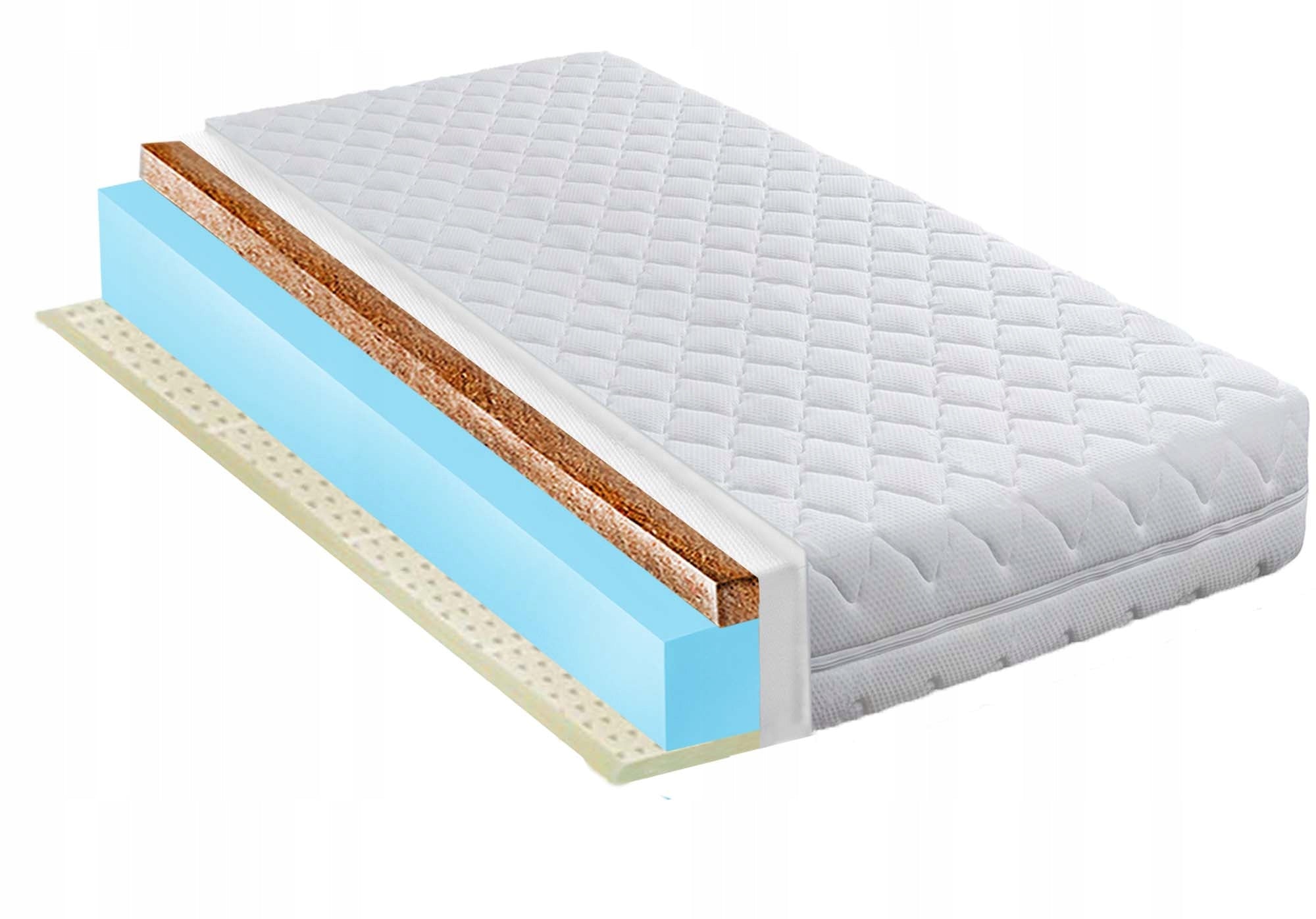 70X130X15 BREATHABLE CHILDREN'S MATTRESS COCONUT LATEX