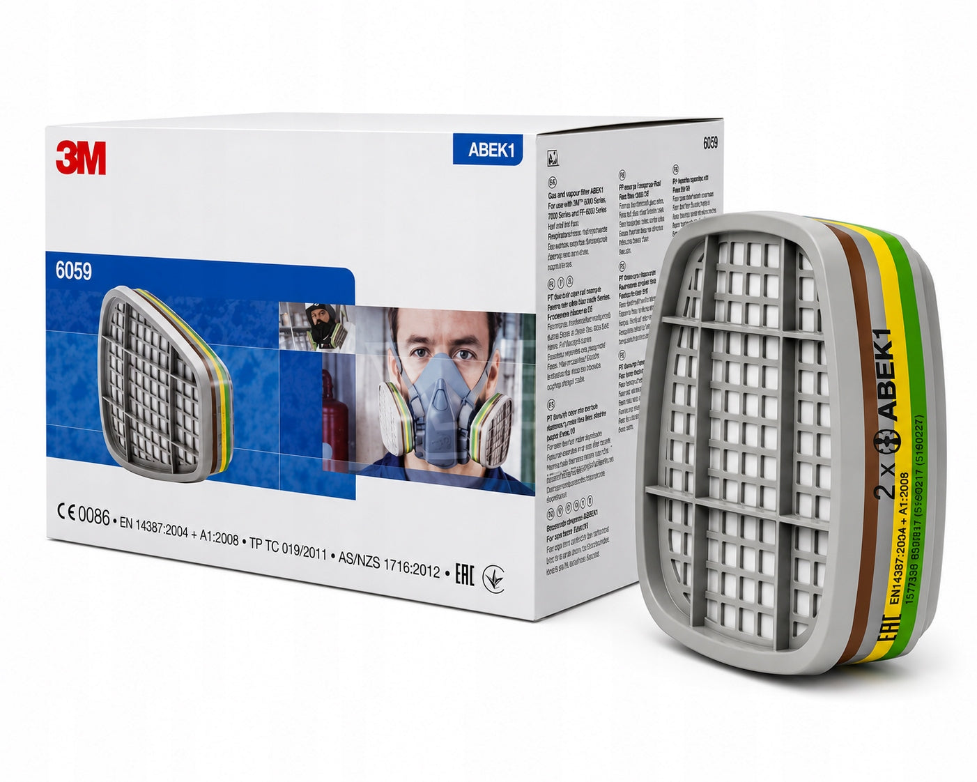 7502 3M Mask with PAINT AND VARNISH ABSORBER 3M 6059, 5911, 501 set Medical device no