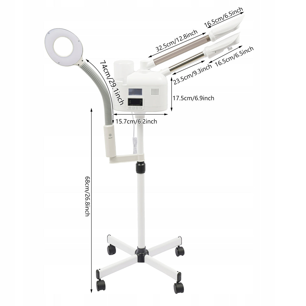 750W 3-IN-1 SMART TOUCHSCREEN VERSION FACIAL STEAMER Manufacturer code 765200