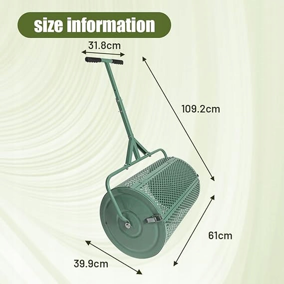 75L COMPOST SPREADER WITH HANDLE, FERTILIZER AND SEED SPREADER Power supply handheld