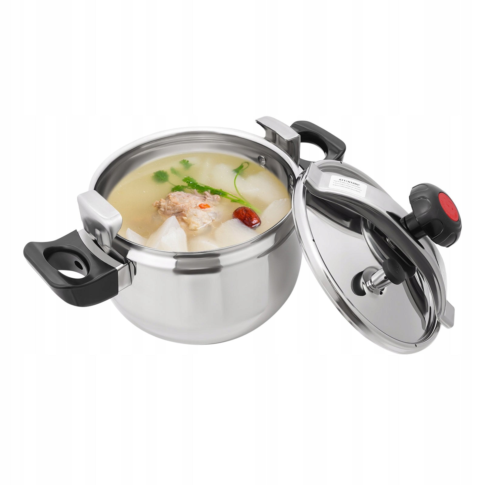 7L 60Kpa Pressure Cooker 201 Stainless Steel Induction Stove Compatible