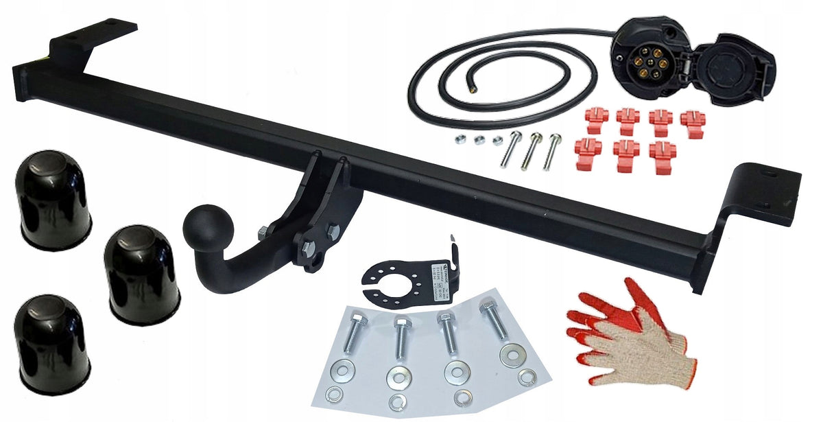 7PIN BEAM TOW BAR FOR TOYOTA RAV4 FROM 2000 II 2 XA20 RAV-4 +CAPS