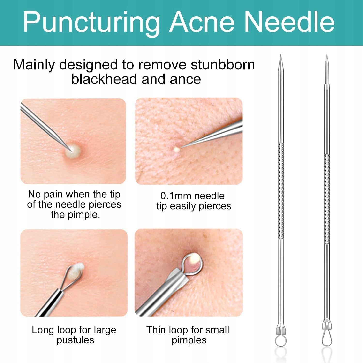 7pcs blackhead removal tools, for squeezing pimples, high EAN (GTIN) 4069083265627