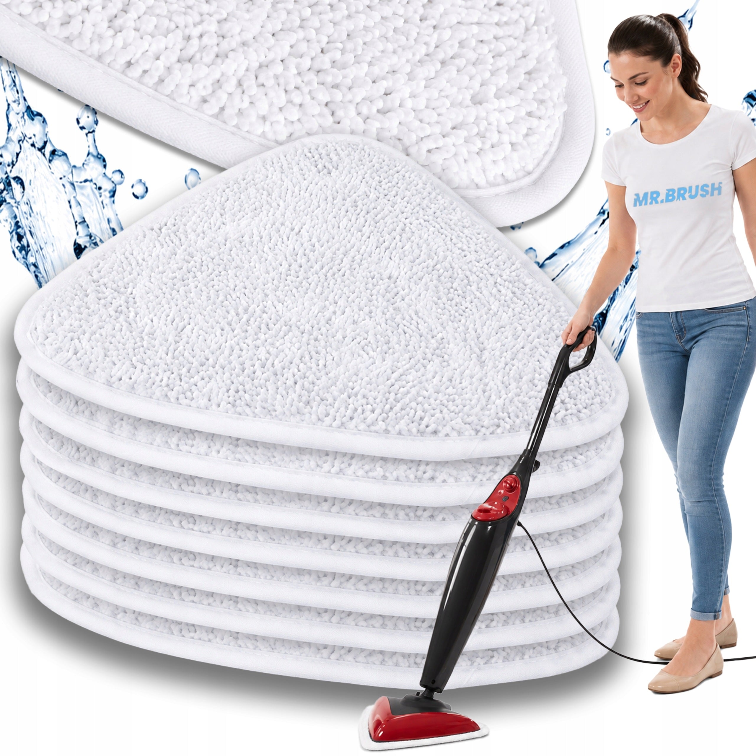 7x MOP PADS FOR VILEDA STEAM / VILEDA STEAM PLUS