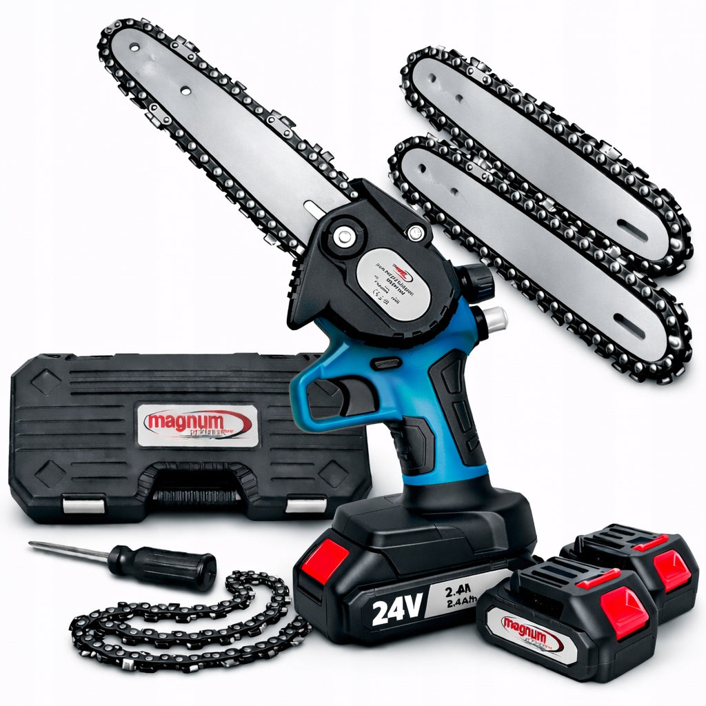8” 2 x AKU 24V CORDLESS CHAINSAW BRANCH SAW + SUITCASE