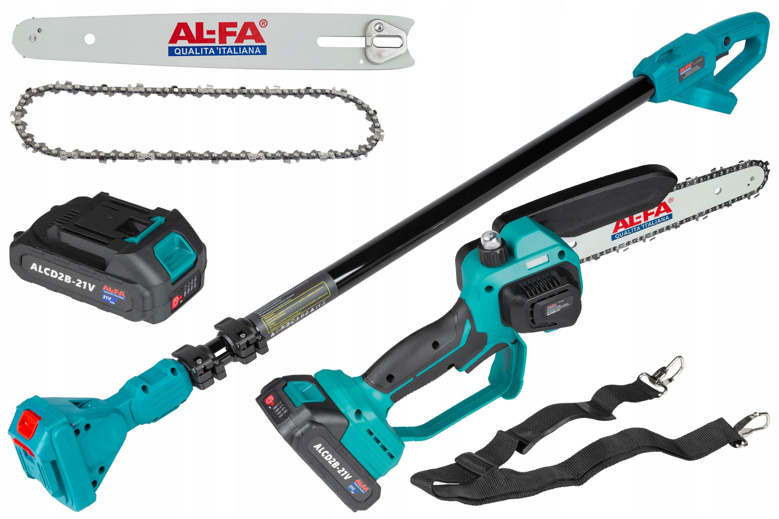 8" CORDLESS SAW for branches TELESCOPIC BOOM 250cm set Packaging status original