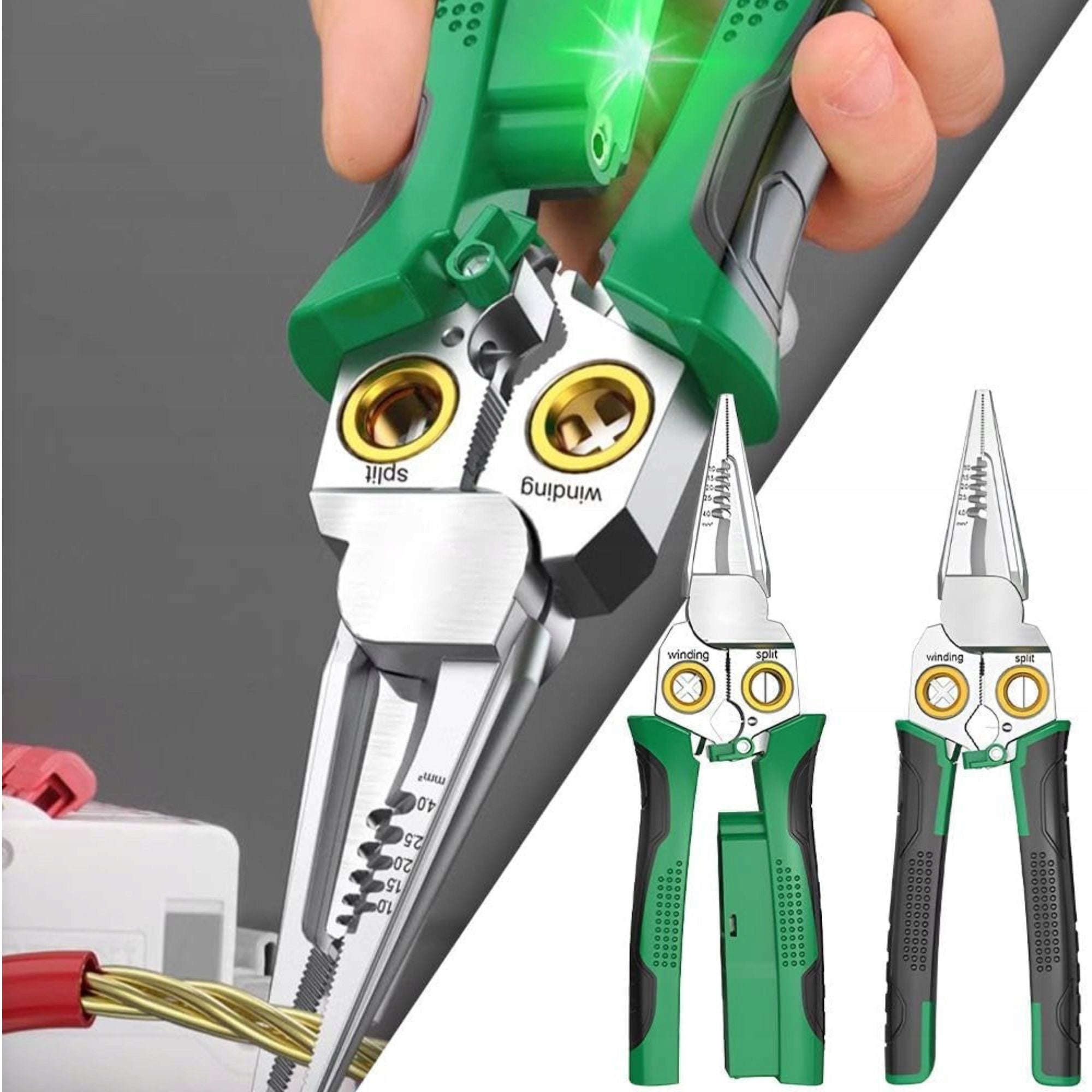 8 IN 1 ELECTRICIAN MULTIFUNCTION PLIERS INSULATION PULLING PLIERS Packaging status original