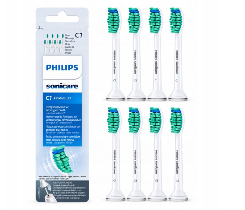 8 Pcs Tips for Philips Sonicare C1 Bacterial Plate Removal HX6014