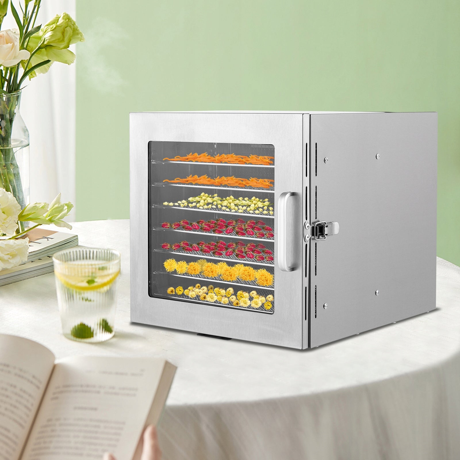 8-Tier Food Dehydrator Fruit-Dryer Machine for Drying Vegetable Meat 700w Brand no brand