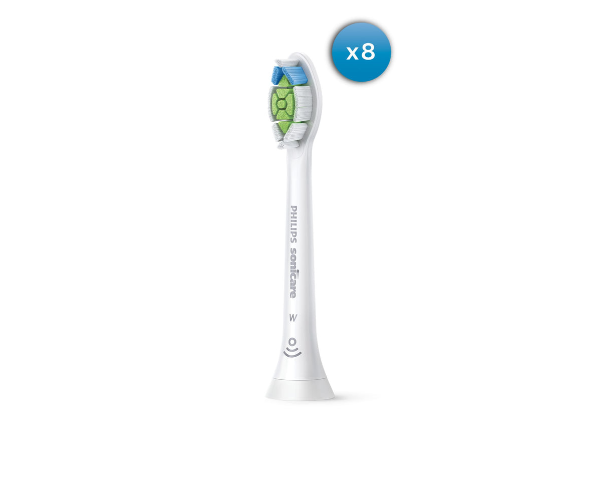8 pcs Philips Sonicare W2 hx6064 Optimal White Toothbrush Tips Manufacturer code 6931481907301