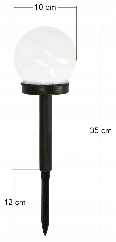 8 x Solar Garden Lamp Punched Colorful LED 10cm Garden Ball Lights Manufacturer code 8RGB