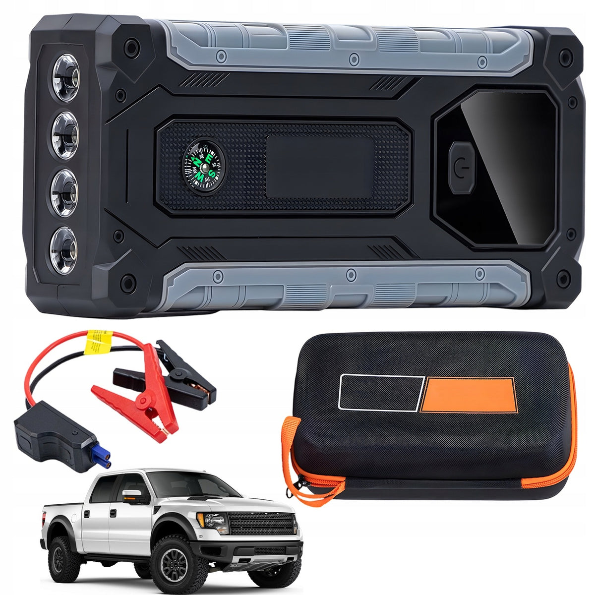 8000MAH BOOT DEVICE WITH BATTERY INTEGRATION AND SAFE START