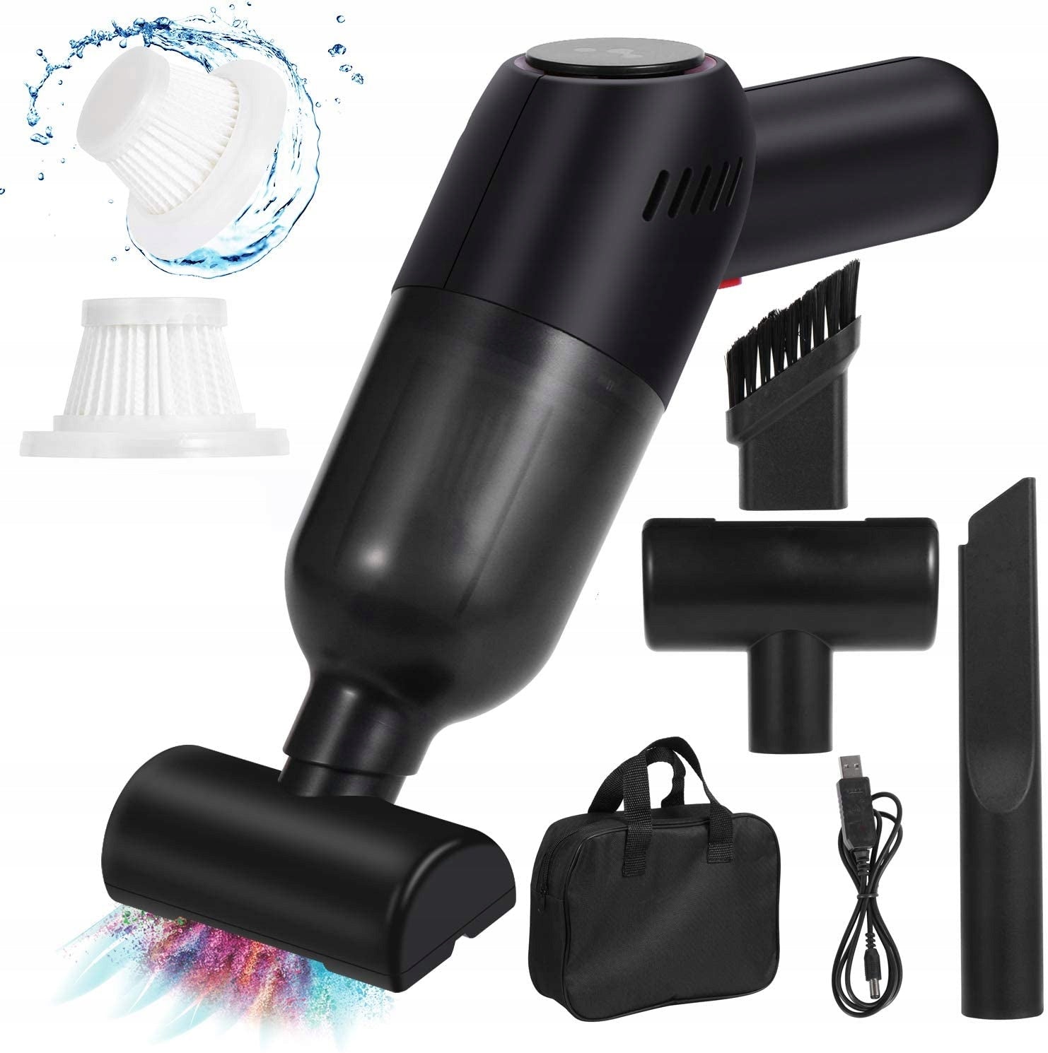 8000PA 4IN1 CORDLESS MINI HANDHELD VACUUM CLEANER FOR CAR HOME AND TRAVEL