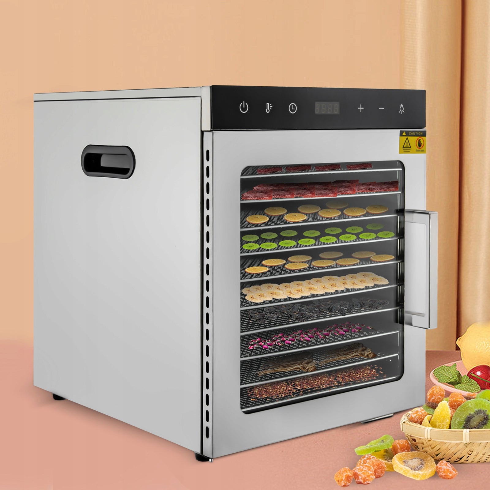 800W 10 LAYER FOOD AND VEGETABLE DEHYDRATION AND DRYING MACHINE Manufacturer code 756383273097
