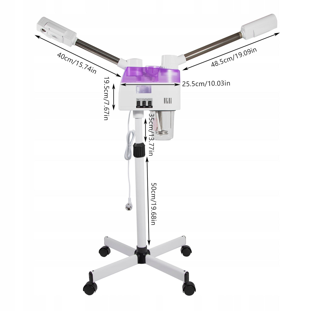 800W DOUBE TUBE FACIAL STEAMER Manufacturer code 764067