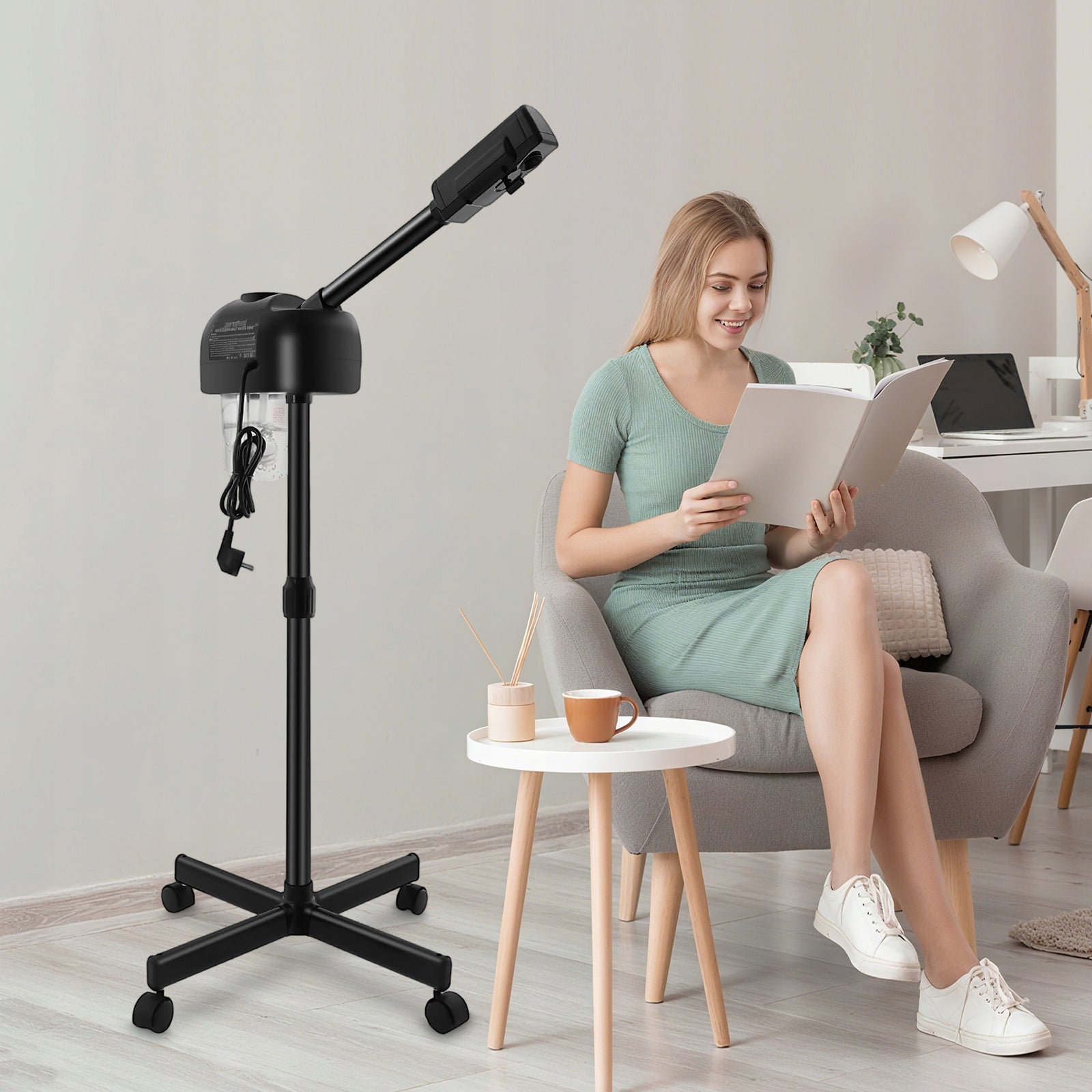 800W STANDING FACIAL STEAMER 600ML Packaging status original