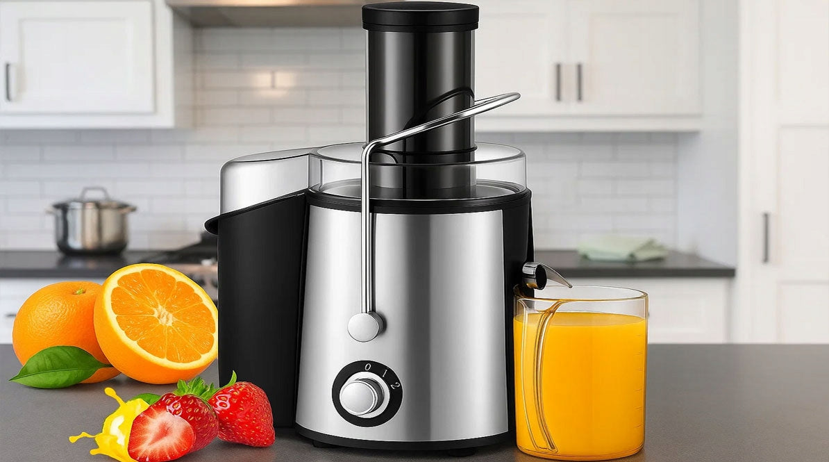 800W juicer with large 76mm hole and container Manufacturer code SOKOWIRÓWKA WYCISKARKA 800W MEMFLOW
