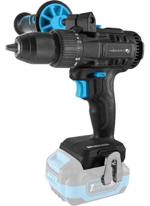 80Nm Brushless Cordless OneAccuSystem Drilling Machine, Hoegert