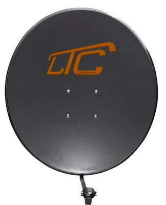 80cm canopy satellite dish sat ltc twin+freebie Brand LTC