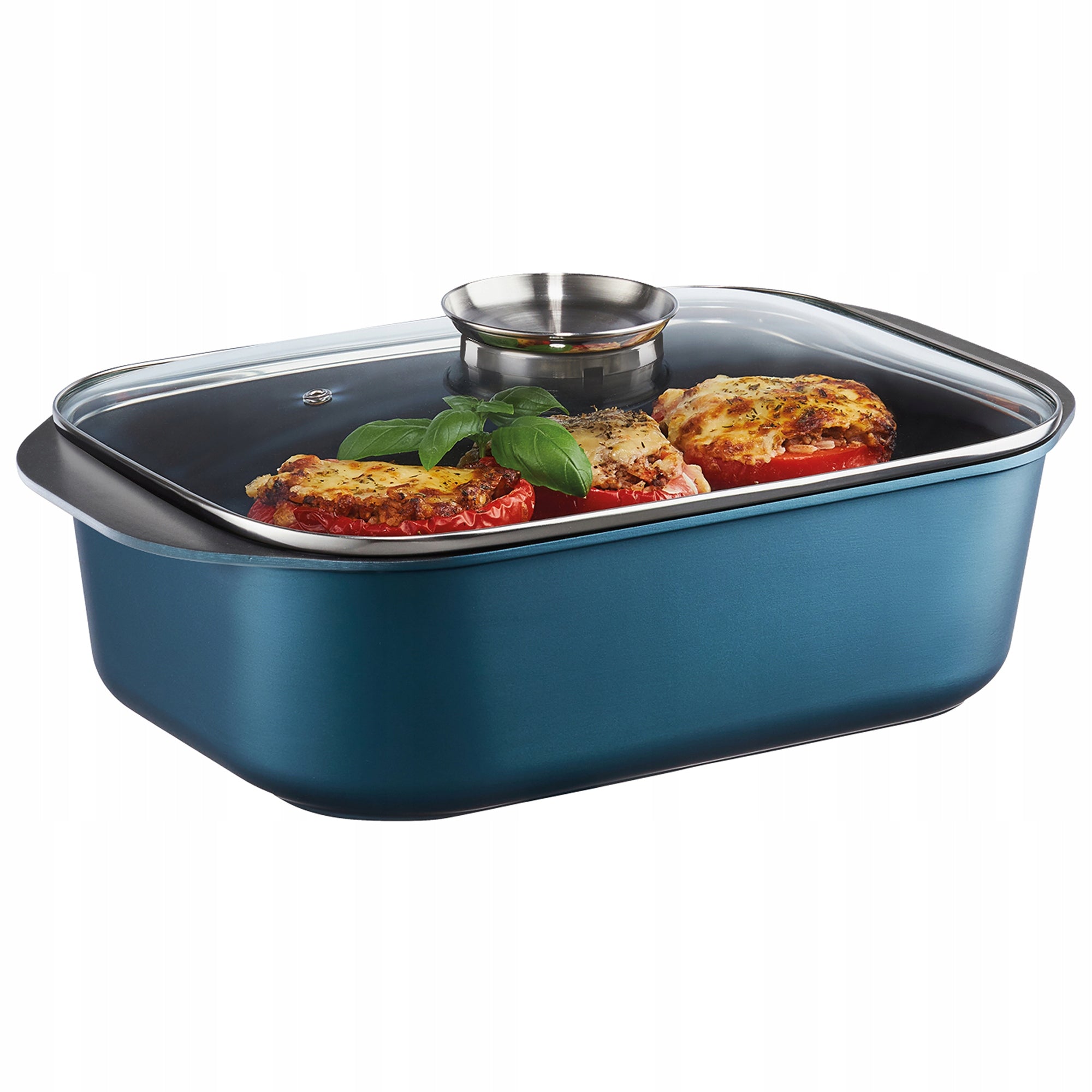 813204 Baking pan with Qualum Basic Azzurro coating 40x26 AMBITION