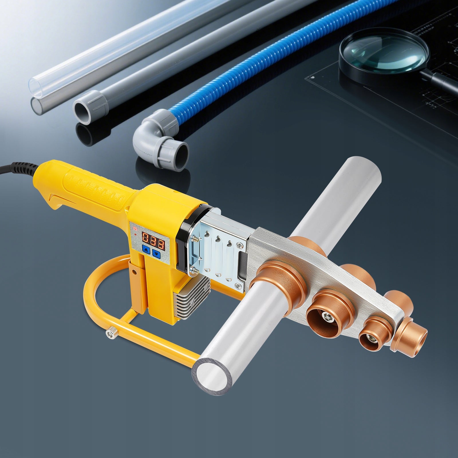 850W PIPE WELDER WELDING MACHINE DIGITAL DISPLAY 620/25/32/40/50/63MM Manufacturer code 96686