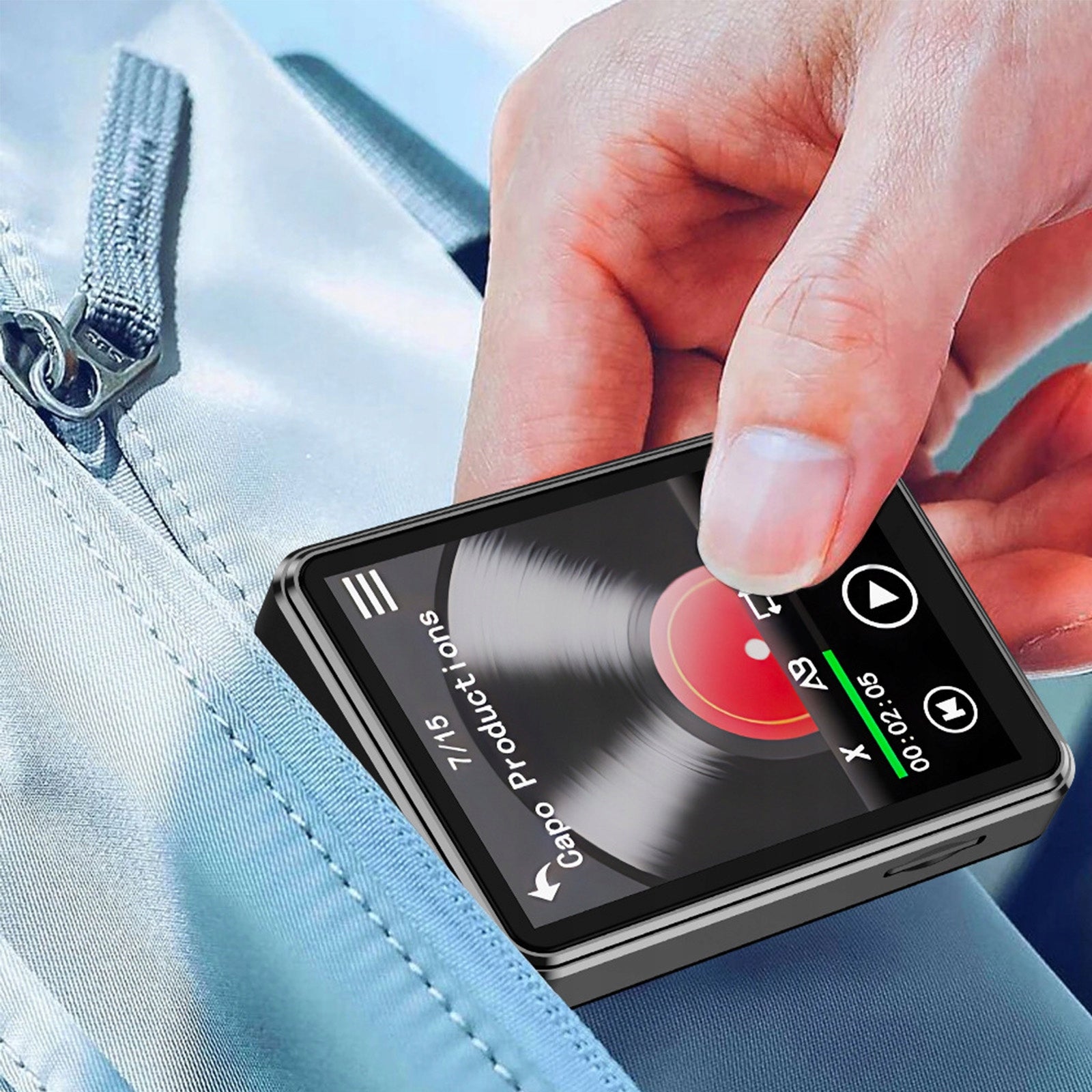8GB Radio MP3 Player with Bluetooth WiFi 4,0" Touch MP3 APPS Large Brand SWOFY