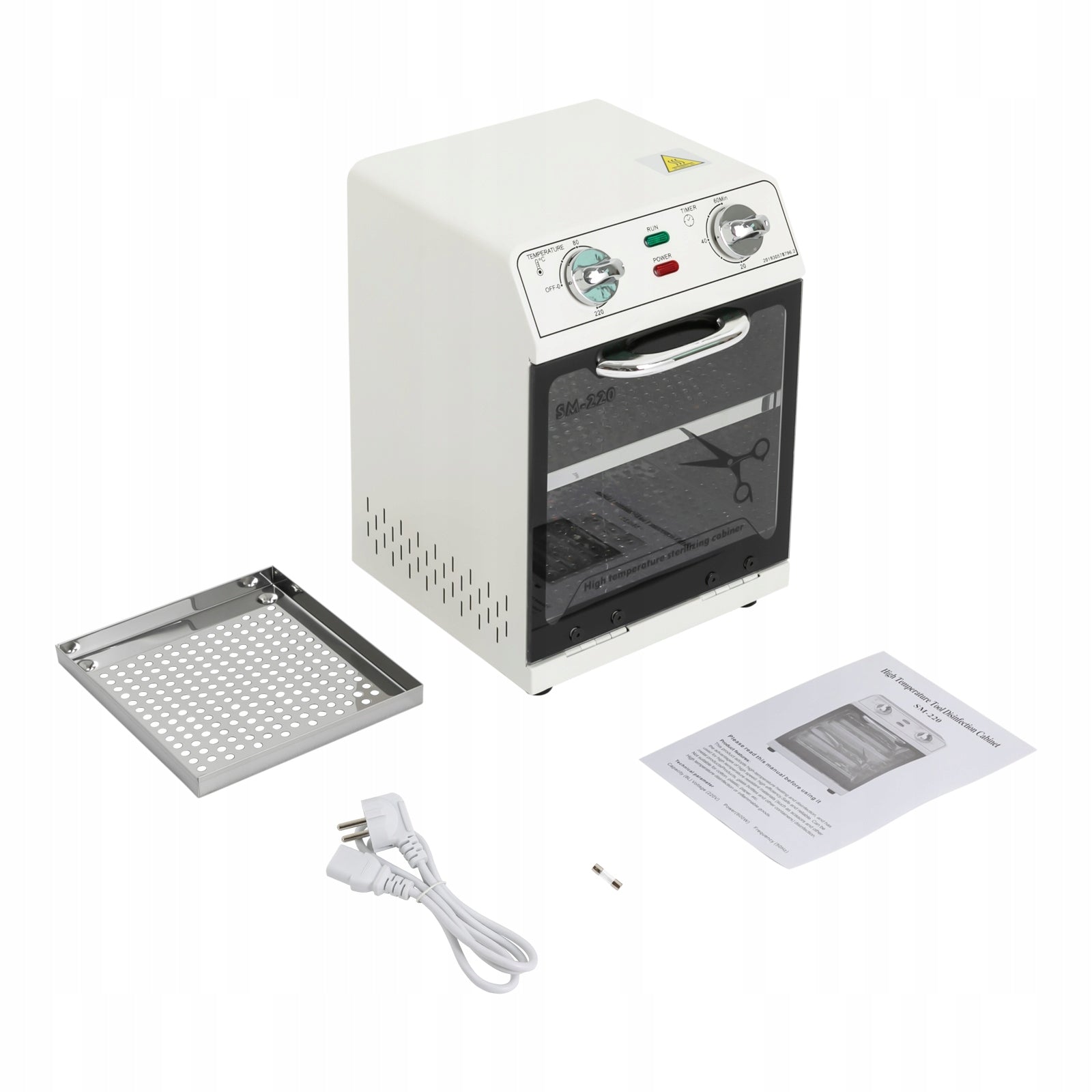 8L 600w High-Temperature Tool Cleaning and Disinfection Cabinet Sterilizer Packaging status original