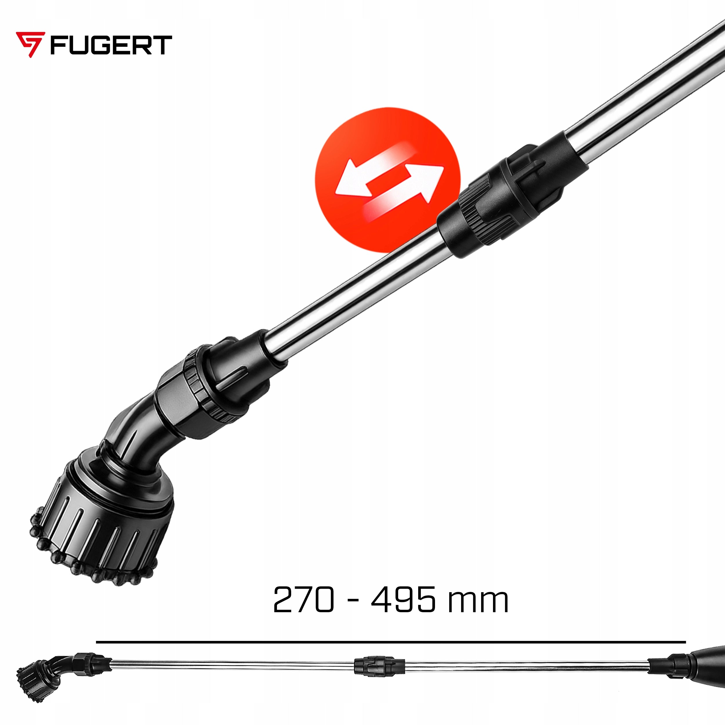 8L CORDLESS GARDEN PRESSURE SPRAYER USB-C FOLD-OUT LANCE Product weight with unit packaging 1.23 kg